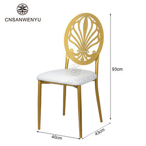 Chaises de banquet de mariage <span class=keywords><strong>en</strong></span> fer industriel |   Meubles de salle à manger <span class=keywords><strong>en</strong></span> métal pour événements d'hôtel, intérieur et extérieur - Product Image 2