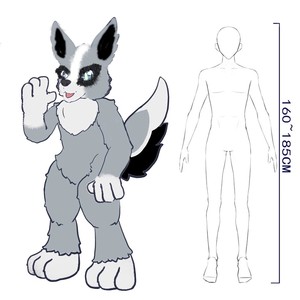Disfraz de Cosplay Personalizado de Cuerpo Entero con Pelaje y Accesorios para la Cabeza - Product Image 1