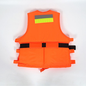 Adult And Childrens Fishing Rafting Life Jacket 50n Buoyancy Oxford Fabric Reflective Safety Vest For Rescue Boat Use - Product Image 2