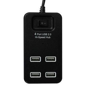 4 Port <b>USB</b> 2.0 Hi-Speed <b>Hub</b> With Power Switch And 1.2m Cable For Desktop Use - Product Image 2