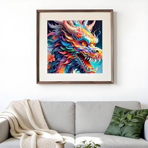 Offre Spéciale Kits d'Art Mosaïque Diamant Rond <span class=keywords><strong>Complet</strong></span> 5D DIY Dragon Fantastique Peinture Diamant Faite à la Main pour Adultes Décoration Maison - Product Image 3