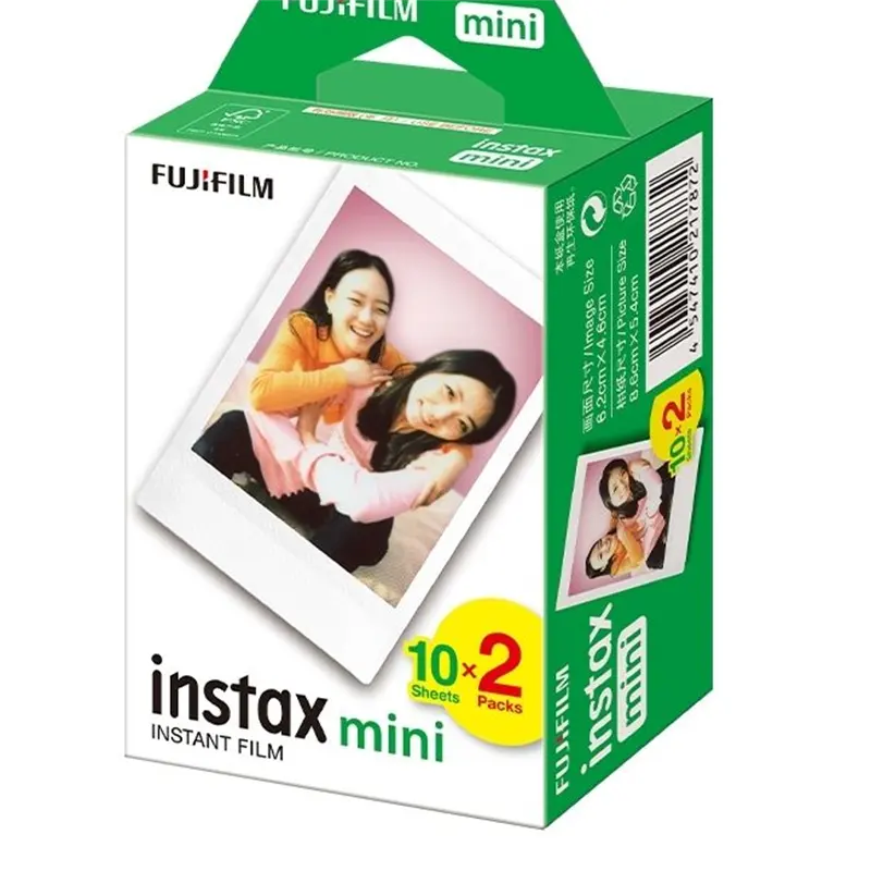 Filme Fujifilm Instax Mini Film Instantâneo Branco para Mini 7s / 8 / 25 / 50s / 90 câmera