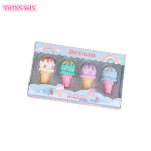 Venta al por mayor de fábrica: Set de borradores de helado mini desmontables de alta calidad con diseño de dibujos animados, premio para estudiantes, material escolar 751 - Product Image 6