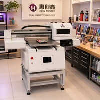 Impresora UV Plana Industrial Compacta 4060 con Cabezales Dobles I1600, Plataforma de Adsorción por Vacío, Alta Precisión, Rápida, para Cuero, Flex y Huevo