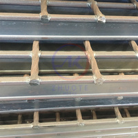 Grille en acier galvanisé, grille à barres, couvercle de tranchée de drainage, revêtement de sol industriel, surface antidérapante à haute capacité de charge
