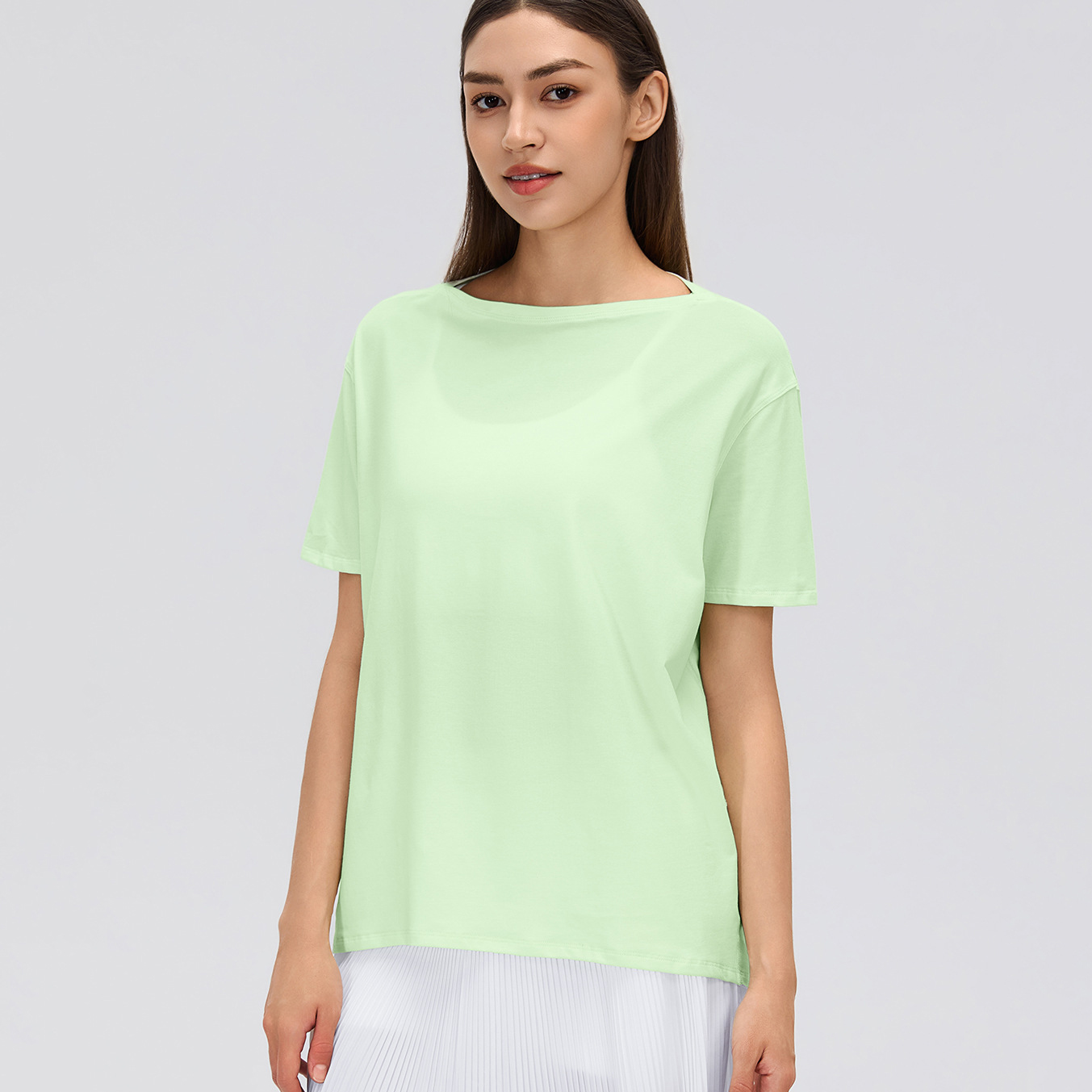 Women's Yoga Blouse Summer Thin Skinny Short Sleeve Breathable Lightweight Outdoor Sports Leisure Joker Top