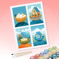 Kits de peinture par numéros DIY personnalisables, ensemble de peinture à l'huile non personnalisé pour adultes, enfants et débutants, livraison directe