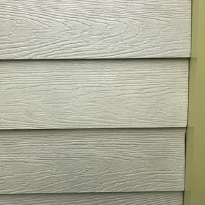 Non-asbestos Waterproof Wood Grain Stucco Fiber Cement Board Planks