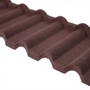 Tuile de toiture en métal revêtue de pierre, durable et imperméable, facile d'<span class=keywords><strong>entretien</strong></span> pour une utilisation extérieure moderne et garantie à vie - Product Image 2