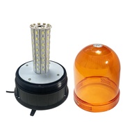 Feu de signalisation LED ambre avec base magnétique DC12/24V, accessoire d'avertissement pour camions et voitures, prise allume-cigare pour tracteurs
