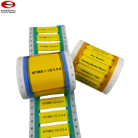 Tube thermorétractable personnalisé en polyoléfine de 25 mm, 600 V, pour marquage de fils, avec code alphanumérique