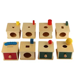 Giocattolo Educativo <span class=keywords><strong>Montessori</strong></span> in Legno per Bambini, Scatole in Legno <span class=keywords><strong>Montessori</strong></span> per Neonati - Product Image 1
