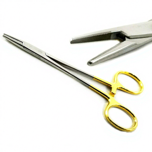 Pinza Portaagujas Crilewood TC de Acero Inoxidable Alemán, Manual, Quirúrgica, Dental, para Cirugía General, Hemostática, Certificación CE Clase I - Product Image 1