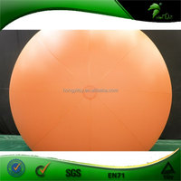 Ballon publicitaire géant gonflable à l'hélium orange, hermétique, avec logo, prix usine