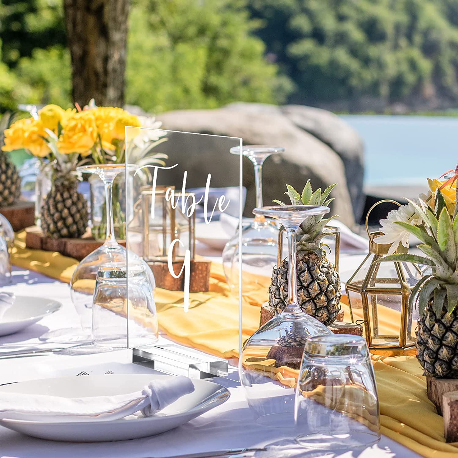 Lot De 25 Numéros De Table En Plastique Noir – Idéal Pour Mariages, Réceptions Et événements