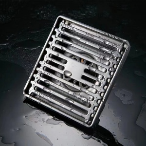 Chất lượng tốt phụ kiện phòng tắm Chrome chống mùi vuông nhà vệ sinh thoát nước Sàn thép không gỉ tắm thoát nước sàn - Product Image 6
