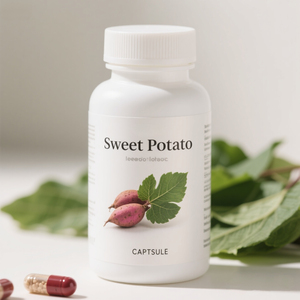 Capsules de feuilles de patate douce biologique OEM OEM | Capsules d'extrait de feuille de patate douce riche en acide chlorogénique - Product Image 4