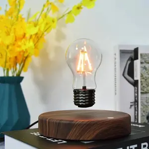 비즈니스 선물을위한 터치 컨트롤과 새로운 공중 부양 전구 혁신적인 자기 플로팅 램프 홈 오피스 장식