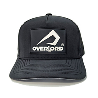 Casquette de baseball personnalisée de haute qualité à 5 panneaux pour hommes, style sportif avec logo en caoutchouc découpé au laser, tissu Oxford 100% polyester