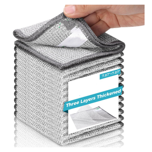 Chiffon à vaisselle non rayant, nettoie rapidement, élimine les saletés tenaces, multi-surfaces, chiffon de <span class=keywords><strong>nettoyage</strong></span> sûr pour les travaux quotidiens - Product Image 1