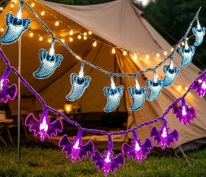 DAMAI LED Christmas Glow Necklace Bats Pumpkins Ghosts-3-Piece Waterproof Portable <b>String</b> <b>Light</b> Set Holiday Decoration Hot - Product Image 6