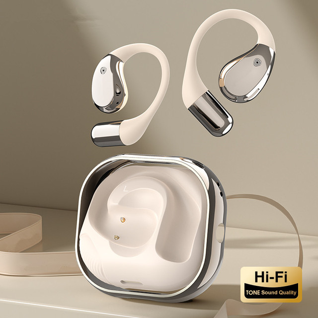 2025 Open-Ear Smart Voice Translator Earbuds Charging Box 144 Language AI Device Digital Display Battery Indicator JL Chipset