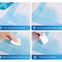 Sous-coussin d'allaitement imperméable pour adultes, sous-matelas jetable, sous-matelas d'incontinence, pour femmes et hommes, bleu 60*90