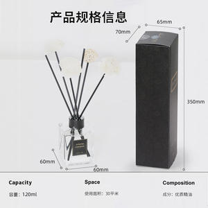 ชุดน้ำหอมปรับอากาศรูปทรงสี่เหลี่ยมผืนผ้า รุ่ย หยาง รีด ดิฟฟิวเซอร์ ขนาด 120 มล. กลิ่นหอมติดทนนาน สำหรับบ้าน สำนักงาน โรงแรม - Product Image 4