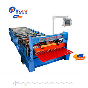 공장 맞춤형 골판지 금속 지붕 롤 기계 골판지 곡선 지붕 기계 - Product Image 1