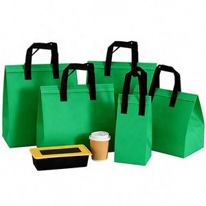 Reusable Grocery Cooler Bag Wholesale Carry Milk Tea Cake Takeaway Bag Restaurant Thermal Insulated Food Delivery Bag - Product Image 1