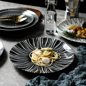 Nórdicos <span class=keywords><strong>vajilla</strong></span> simple y creativo occidental plato de pasta restaurante postres platos venta al por mayor - Product Image 6