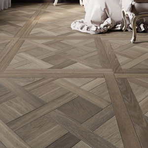 Parquet multicoque en chêne blanc AVANTIMORA Coastal, antidérapant, surface texturée brossée, grade ABC, 18 mm, système T&G Versailles, pour supermarché - Product Image 1