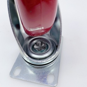 Verschiedene Größen Doppel kugellager rollen und Rad <span class=keywords><strong>5</strong></span> Zoll rote PVC-Rollen - Product Image 3