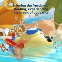 YD TOYS Jouet de bain pour bébé en plastique ABS sûr en forme de chien, avec jet d'eau, motif de dessin animé pour les tout-petits de 0 à 24 mois, unisexe, garçons et filles