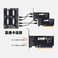 Carte GPU V100 à prix avantageux avec double GPU SXM2, interconnexion NVLink Direct Pass-Through 300 Go/s, backplane simplifié AOM-SXM-V