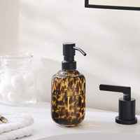 Haute qualité confettis verre accessoires de bain verre salle de bain accessoires pour décor à la maison ensemble d'accessoires pour salle de bain