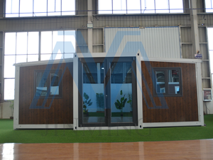 منزل حاويات قابل للطي بهيكل فولاذي، بيت صغير، منزل معياري، فيلا فاخرة بمقاسات 20، 30، 40 قدم - Product Image 3