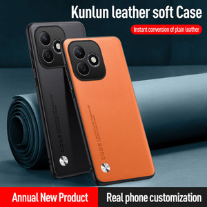 Funda Trasera de Lujo Estilo Ejecutivo en Cuero Vegano PU para Honor <span class=keywords><strong>600</strong></span> Lite 5G, Parachoques de TPU Suave Mate - Product Image 3