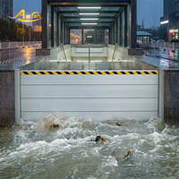 Barrière anti-inondation rapide en aluminium, anti-corrosion, à rainures et languettes, réfléchissante, réutilisable et portable pour bâtiments gouvernementaux