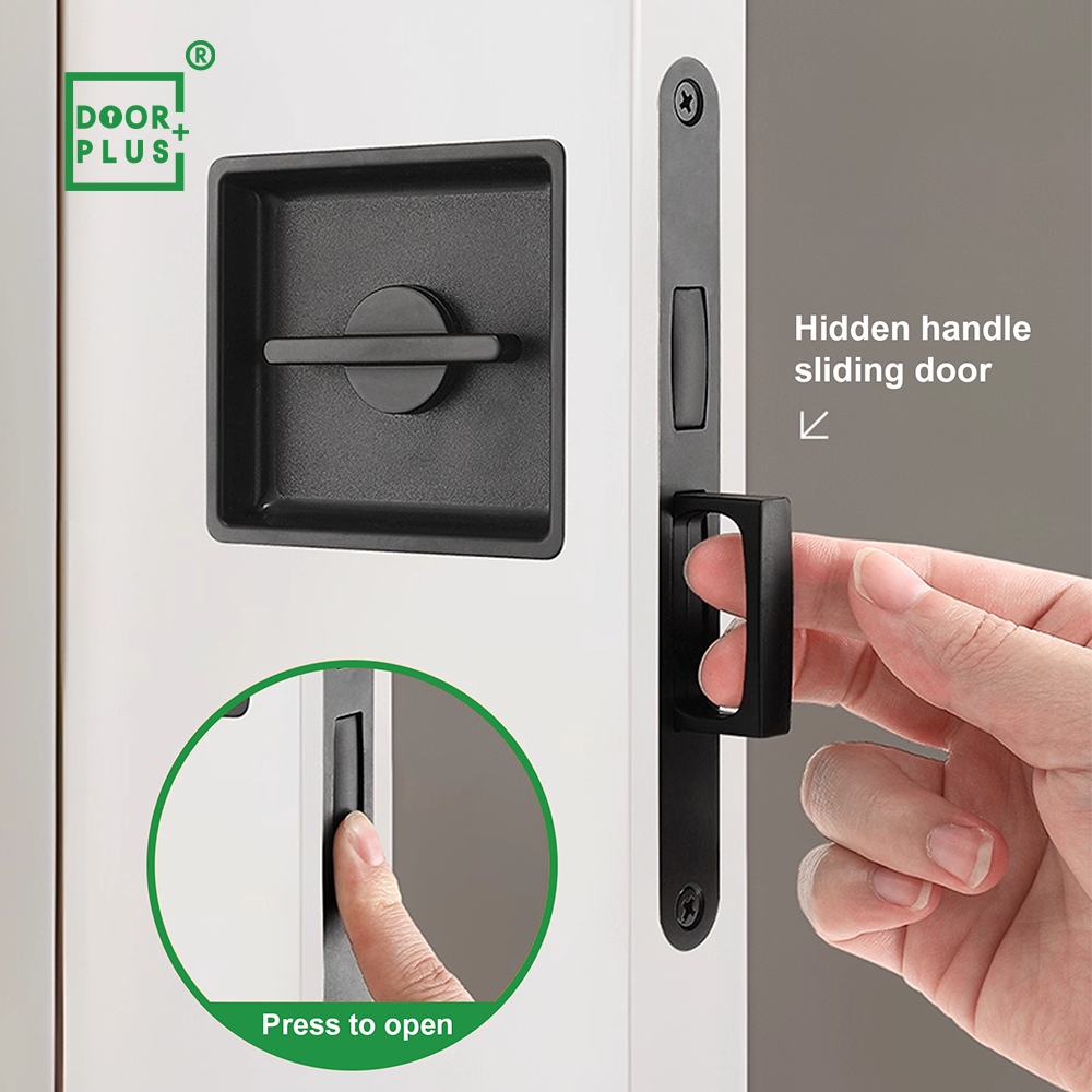 sliding door handle lock slim profile 40