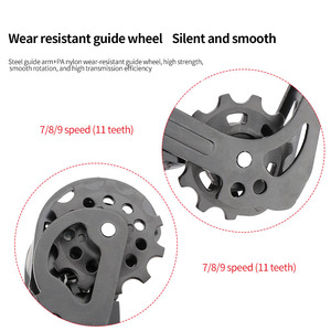 Vélo <span class=keywords><strong>vtt</strong></span> 7 8 9 10 11S vélo de route dérailleur arrière pièce de rechange haute rigidité forte compatibilité Premium vélo arrière manette de vitesse - Product Image 6