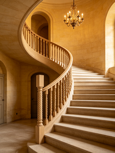 Balustre d'escalier en bois de peuplier EFS, design torsadé à sommet carré, style moderne, écologique, installation DIY, pour balustrades et mains courantes d'escalier - Product Image 1