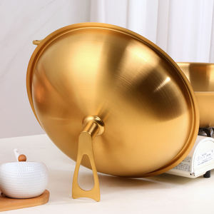 <span class=keywords><strong>Wok</strong></span> en acier et aluminium à trois couches avec composite antiadhésif en titane de style chinois - Product Image 3