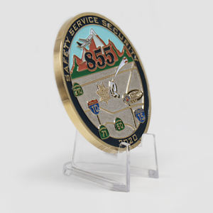 Hot Sale <span class=keywords><strong>Cast</strong></span> Charakter Kupfer Eisen Runden China Art Treasure Gold Memorial Coin Mould Collection - Product Image 4