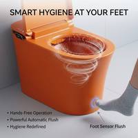 WC intelligent OEM personnalisé M329QS avec fonctions complètes, cuvette allongée, télécommande, siphon en S, lavage des fesses, séchage à air chaud, certifié CE