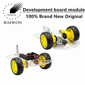 Intelligentes Auto Chassis/Tracking/DIY Roboter Autoteile Geschwindigkeit messung/Batterie Box Lieferung 2 4WD Auto - Product Image 2