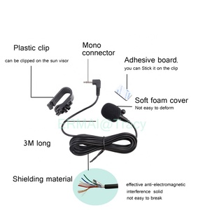 3.5mm jack xe rảnh tay micro bên ngoài micro 2.5mm Jack xe bên ngoài đài phát thanh Micro - Product Image 2