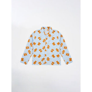 Top a manica lunga Rion pubblico L Casual in seta traspirante con bottoni in maglia XL blu per tutte le stagioni-primavera estate autunno inverno - Product Image 1