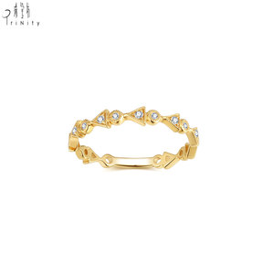 Últimos Productos de Joyería Fina, Fabricante de Joyería, Exportación al por Mayor, Juego de Anillos Vintage, Anillos de Oro Amarillo Sólido de 18K con Diamantes Naturales - Product Image 3
