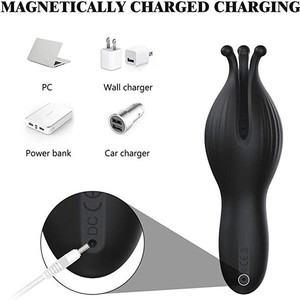 Male penis trainer, masturbator, 10-frequency <b>vibration</b>, prostate massager, penis head exerciser, adult sex toy. - Product Image 4